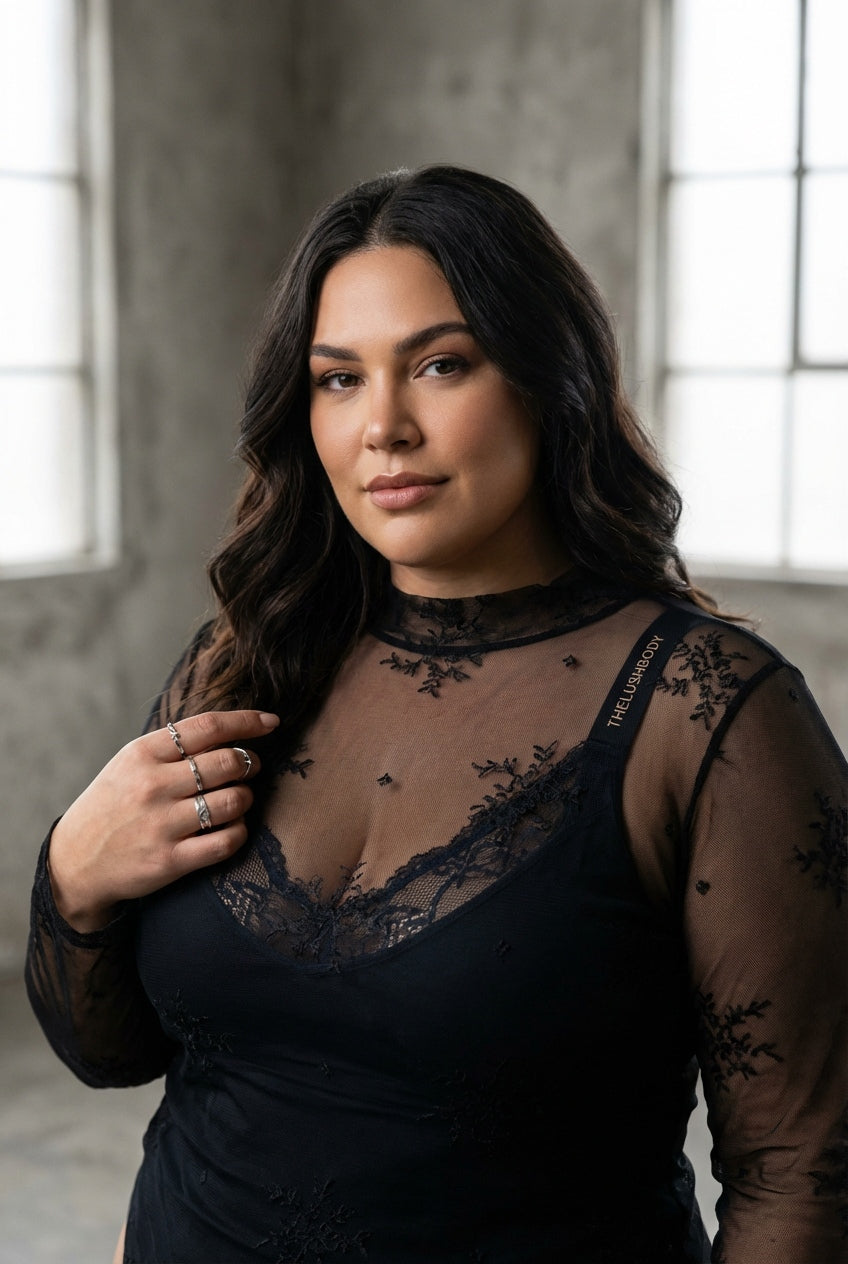 Sheer Mesh Bra & Skirt Three-Piece Lingerie Set